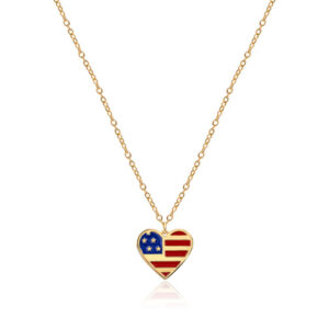 USA Heart Flag Pendant – PND-030